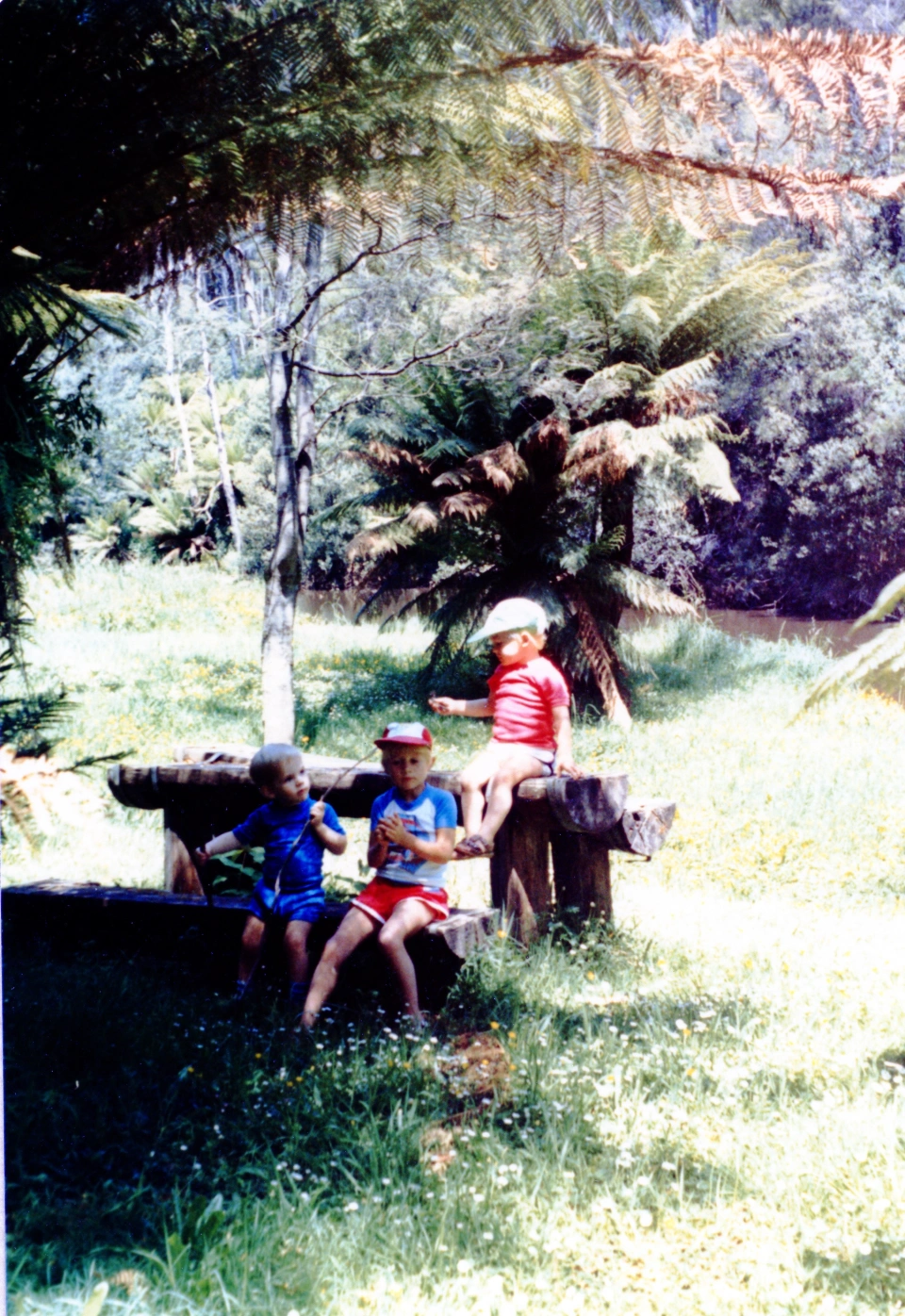 Kids by the river Peter Pullinger