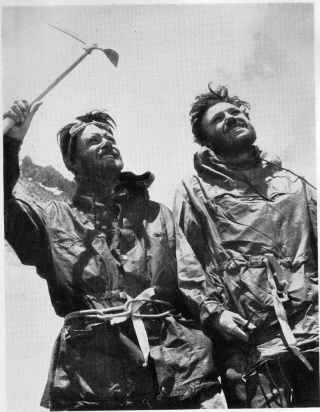 Rakaposhi first ascent, Mike Banks (left) and Tom Patey, 1958