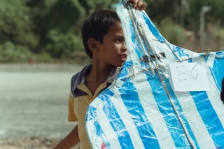 Boy and his kite