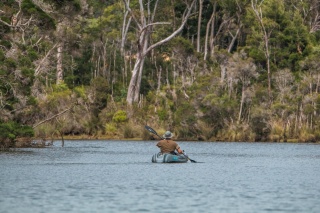 Leven River kayaker 0605 by Tilde Bergstrom