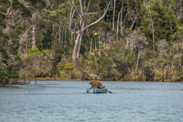Leven River kayaker 0605 by Tilde Bergstrom