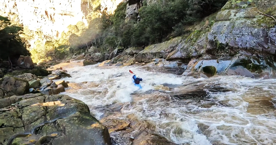 Kayaking Leven Canyon video