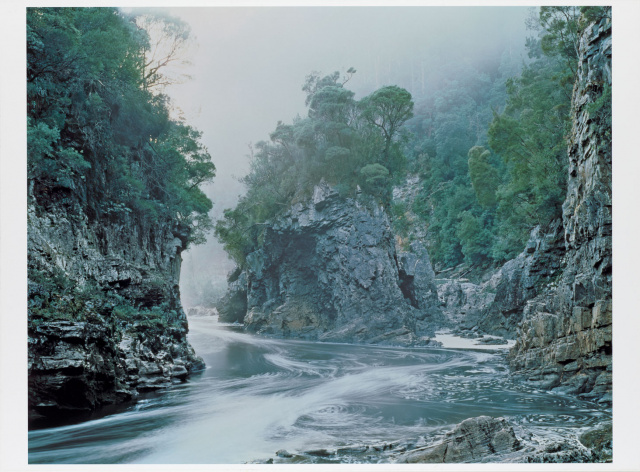 Morning Mist Rock Island Bend Peter Dombrovskis