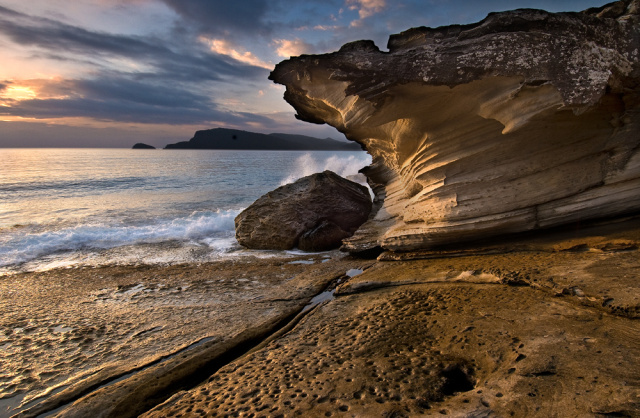 Bligh Rocks "Morning Light" Bruny Island Warwick Berry