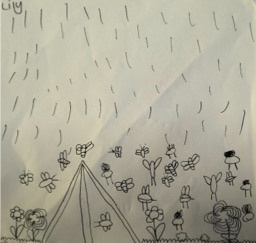 Bruny kids Lilly drawing
