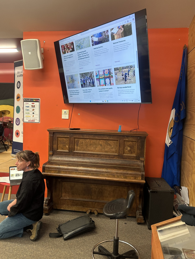 Teacher Claire Boost Bruny Phill Pullinger