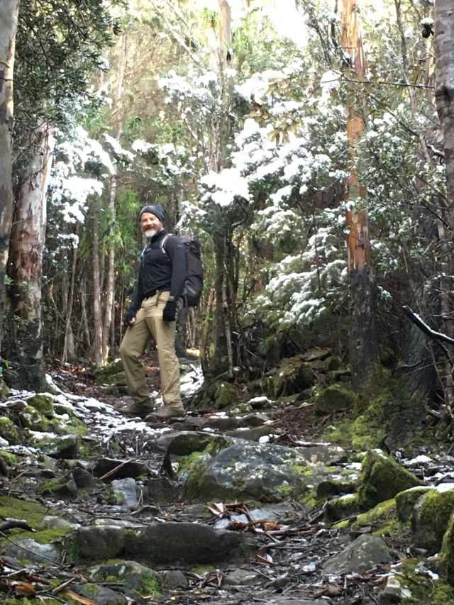David Day hiking kunanyi