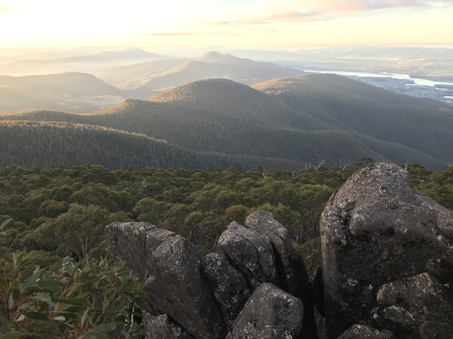 kunanyi view East-West Track
