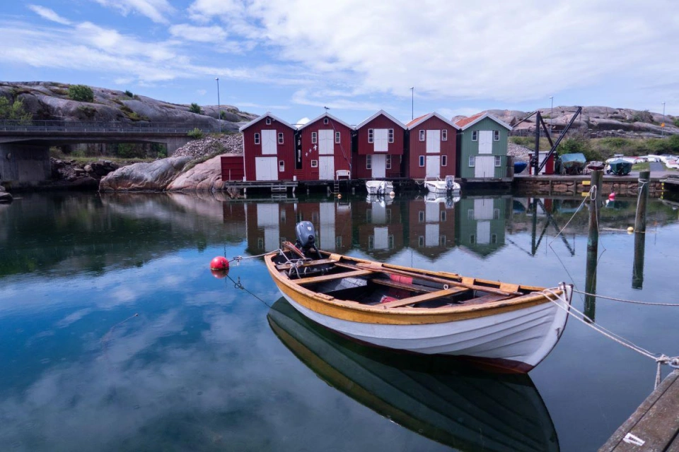 Boat water West Coast Sweden by Tilde Bergstrom