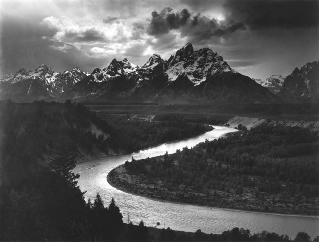 The Tetons and Snake River Grand Teton National Park Ansel Adams