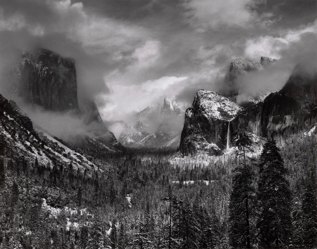 Clearing Winter Storm Yosemite National Park Ansel Adams