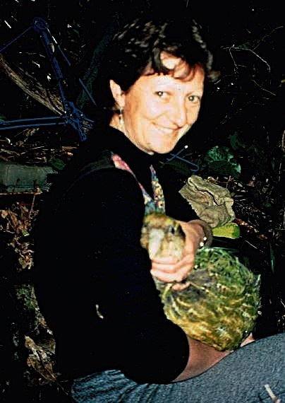 Sally and kakapo
