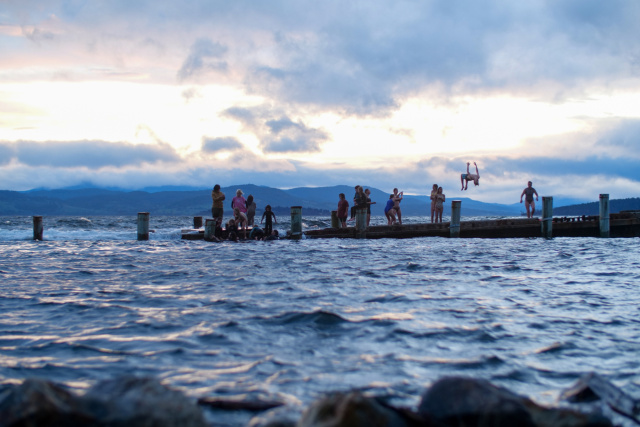 Supergrom winter on bruny