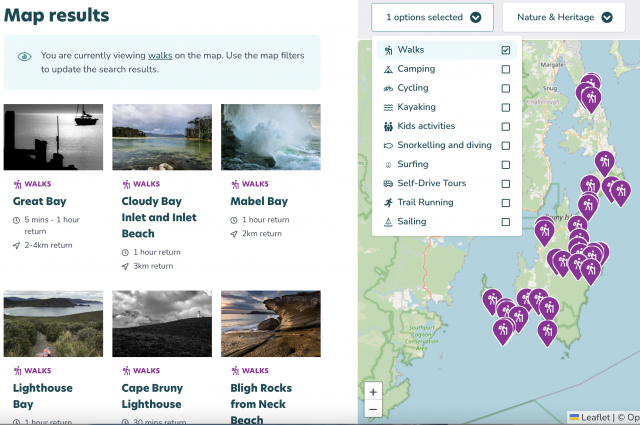 Bruny Guide trail results