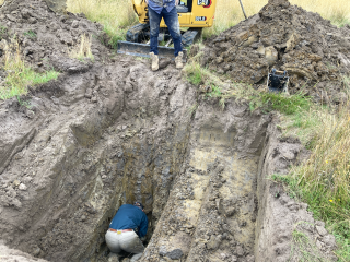 Alastair Richardson Current excavation method to locate burrowing crayfish